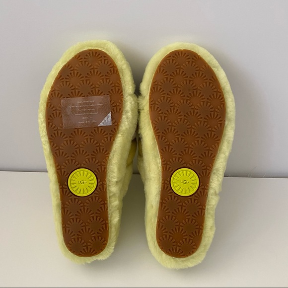New UGG Fluff Yeah Slippers Sulfur Multi 7 - Picture 6 of 7